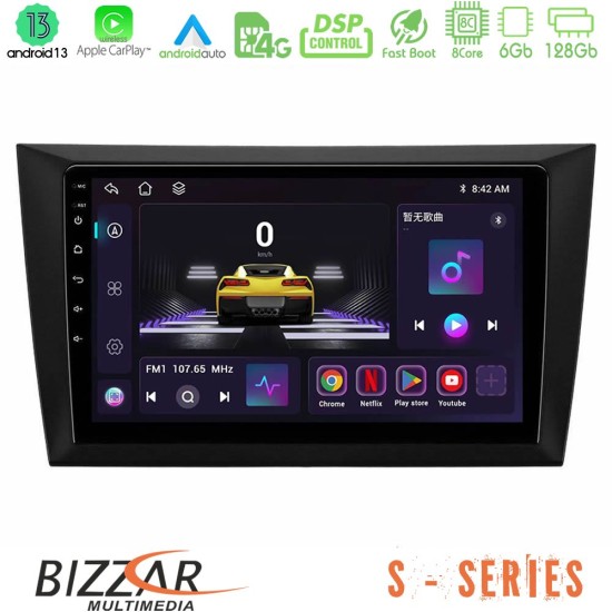 Bizzar S Series Vw Golf 6 8core Android13 6+128GB Navigation Multimedia Tablet 9"