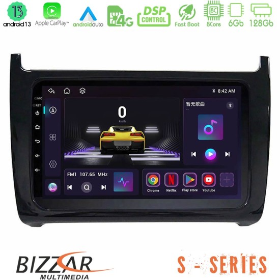 Bizzar S Series Vw Polo 8core Android13 6+128GB Navigation Multimedia Tablet 9"