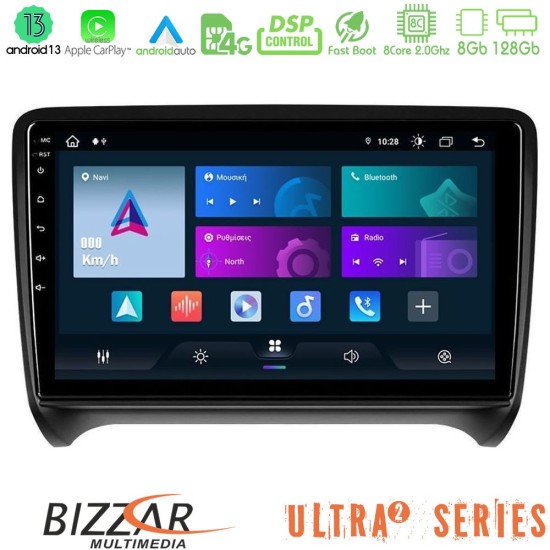 Bizzar Ultra Series Audi TT B7 8core Android13 8+128GB Navigation Multimedia Tablet 9"