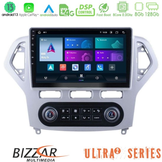 Bizzar Ultra Series Ford Mondeo 2007-2011 (Auto A/C) 8Core Android13 8+128GB Navigation Multimedia Tablet 9"