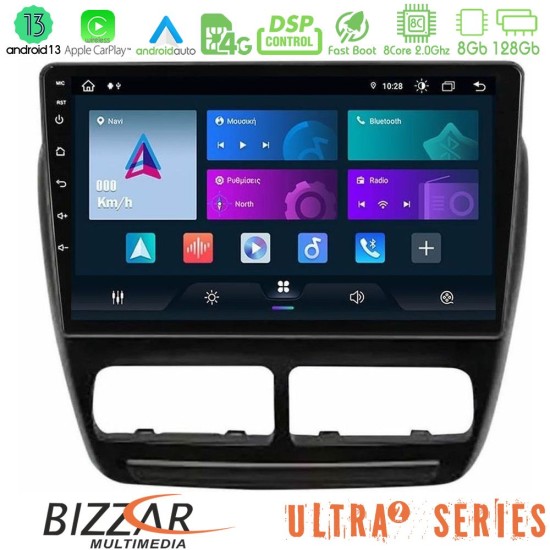 Bizzar Ultra Series Fiat Doblo / Opel Combo 2010-2014 8Core Android13 8+128GB Navigation Multimedia Tablet 9"