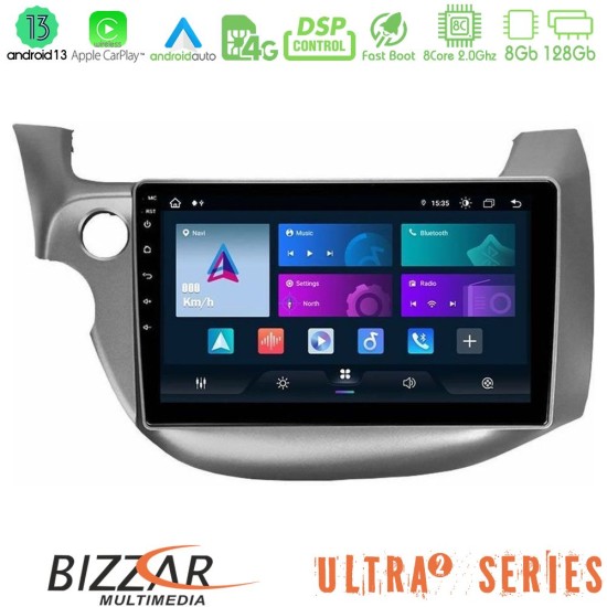 Bizzar Ultra Series Honda Jazz 2009-2013 8core Android13 8+128GB Navigation Multimedia Tablet 10"