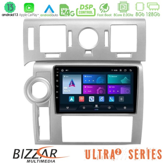 Bizzar Ultra Series Hummer H2 2008-2009 8core Android13 8+128GB Navigation Multimedia Tablet 9"