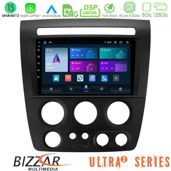 Bizzar Ultra Series Hummer H3 2005-2009 8core Android13 8+128GB Navigation Multimedia Tablet 9"