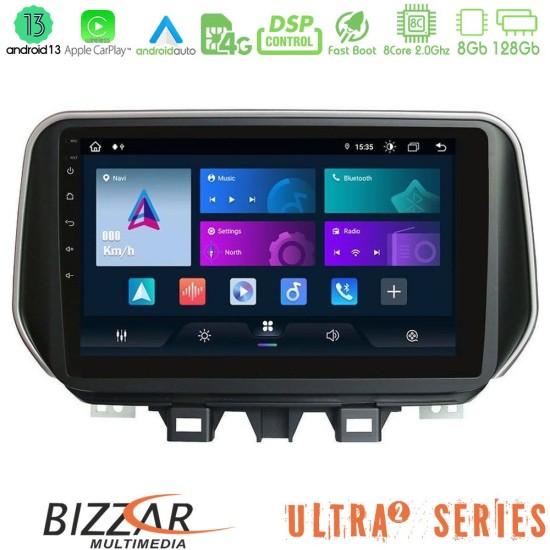 Bizzar Ultra Series Hyundai ix35 8core Android13 8+128GB Navigation Multimedia Tablet 10"