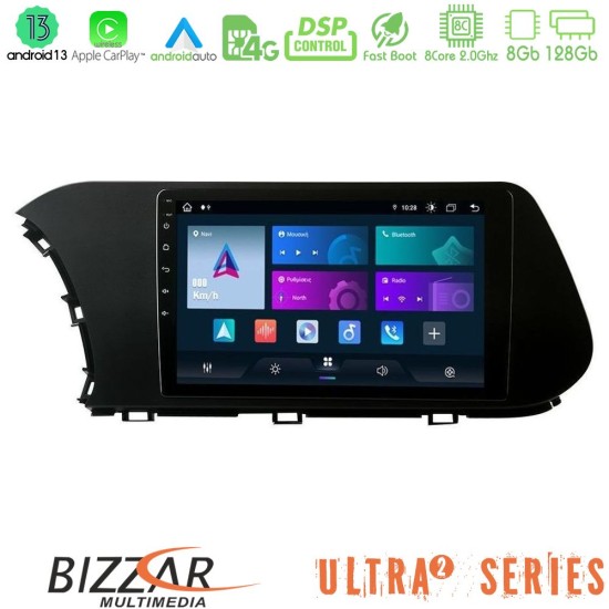 Bizzar Ultra Series Hyundai i20 2021-2024 8core Android13 8+128GB Navigation Multimedia Tablet 10"