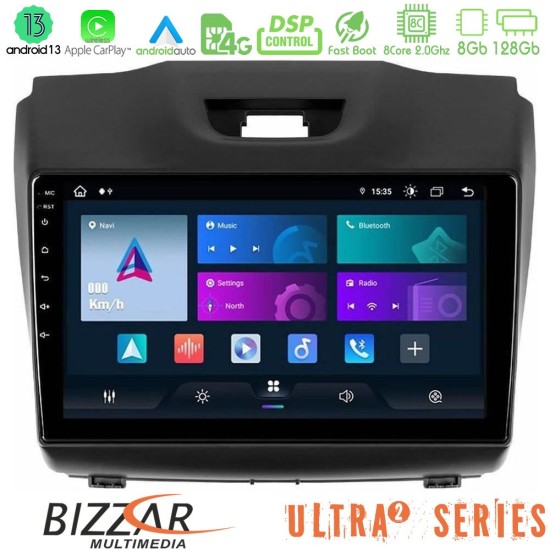 Bizzar Ultra Series Isuzu D-MAX 2012-2019 8core Android13 8+128GB Navigation Multimedia Tablet 9"