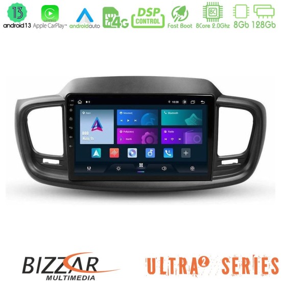 Bizzar Ultra Series Kia Sorento 2018-2021 8Core Android13 8+128GB Navigation Multimedia Tablet 9"