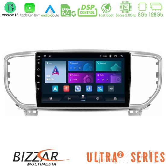 Bizzar Ultra Series Kia Sportage 2018-2021 8Core Android13 8+128GB Navigation Multimedia Tablet 9"