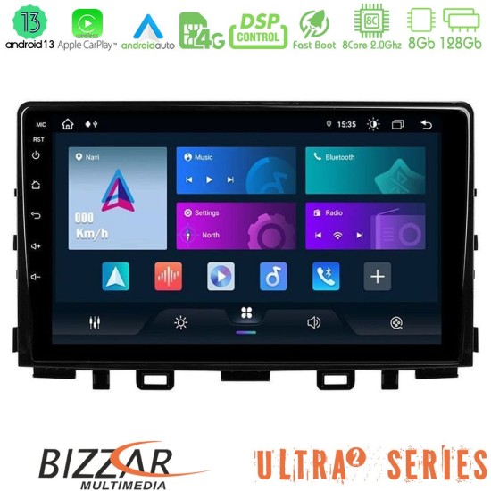 Bizzar Ultra Series Kia Stonic 8core Android13 8+128GB Navigation Multimedia Tablet 9"