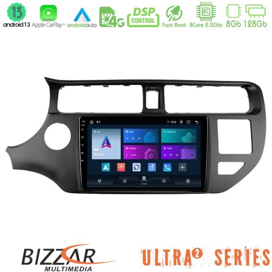 Bizzar Ultra Series Kia Rio 2011-2015 8core Android13 8+128GB Navigation Multimedia Tablet 9"