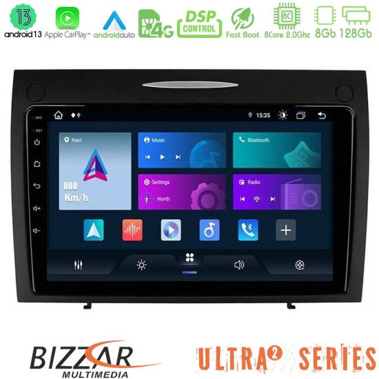 Bizzar Ultra Series Mercedes SLK Class 8core Android13 8+128GB Navigation Multimedia Tablet 9"