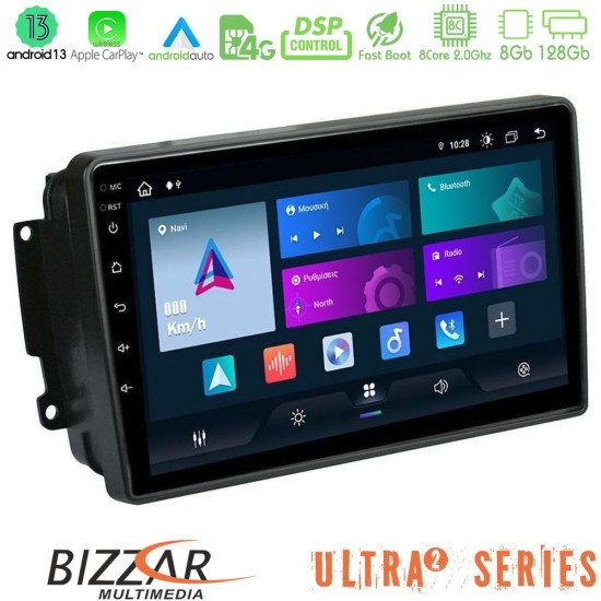 Bizzar Ultra Series Mercedes C/CLK/G Class (W203/W209) 8core Android13 8+128GB Navigation Multimedia Tablet 9"