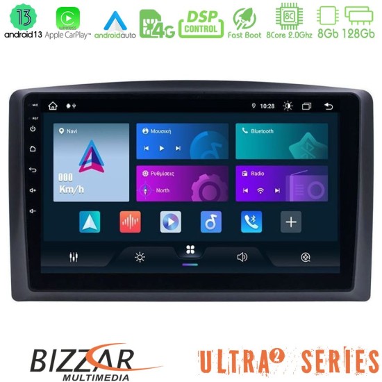 Bizzar Ultra Series Mercedes Vito 2015-2021 8core Android13 8+128GB Navigation Multimedia Tablet 10"