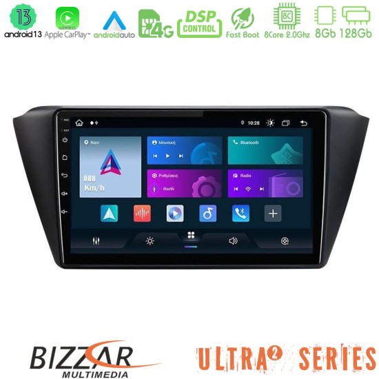 Bizzar Ultra Series Skoda Fabia 2015-2021 8core Android13 8+128GB Navigation Multimedia Tablet 9"