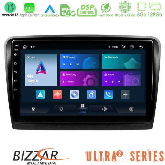 Bizzar Ultra Series Skoda Superb 2008-2015 8core Android13 8+128GB Navigation Multimedia Tablet 10"