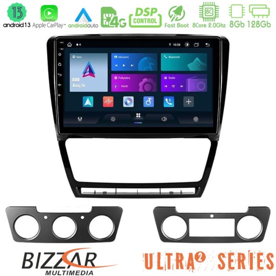 Bizzar Ultra Series Skoda Octavia 5 8core Android13 8+128GB Navigation Multimedia Tablet 10"