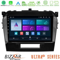 Bizzar Ultra Series Suzuki Vitara 2015-2024 8core Android13 8+128GB Navigation Multimedia Tablet 9"