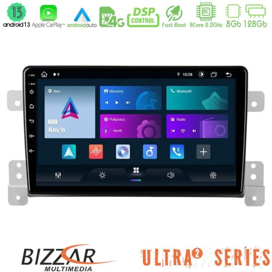 Bizzar Ultra Series Suzuki Grand Vitara 8core Android13 8+128GB Navigation Multimedia Tablet 9"