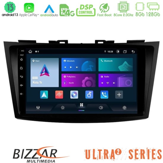 Bizzar Ultra Series Suzuki Swift 2011-2016 8core Android13 8+128GB Navigation Multimedia Tablet 9"