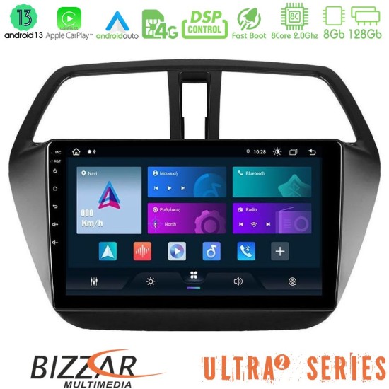 Bizzar Ultra Series Suzuki SX4 S-Cross 8core Android13 8+128GB Navigation Multimedia Tablet 9"