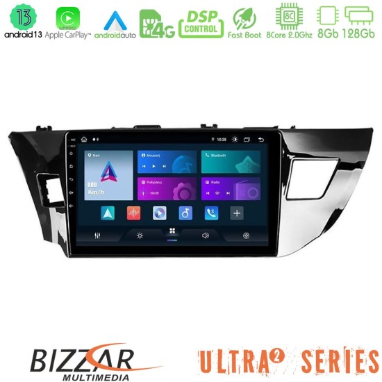 Bizzar Ultra Series Toyota Corolla 2014-2016 8core Android13 8+128GB Navigation Multimedia Tablet 10"