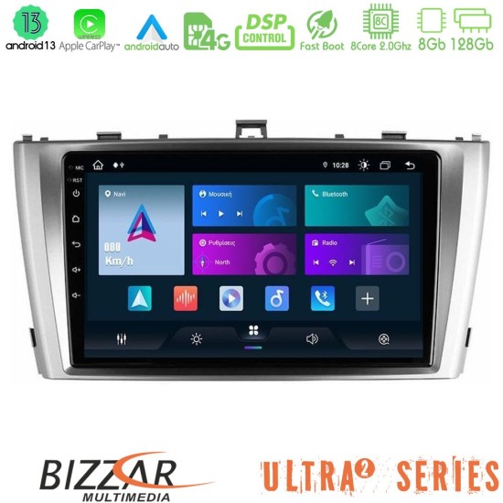 Bizzar Ultra Series Toyota Avensis T27 8core Android13 8+128GB Navigation Multimedia Tablet 9"