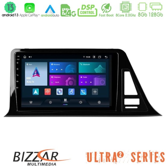 Bizzar Ultra Series Toyota CH-R 8core Android13 8+128GB Navigation Multimedia Tablet 9"