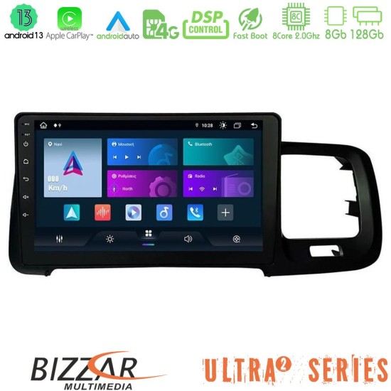 Bizzar Ultra Series Volvo S60 2010-2018 8core Android13 8+128GB Navigation Multimedia Tablet 9"