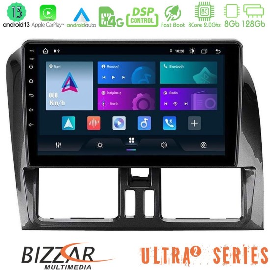 Bizzar Ultra Series Volvo XC60 2009-2012 8core Android13 8+128GB Navigation Multimedia Tablet 9"