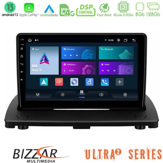 Bizzar Ultra Series Volvo XC90 2006-2014 8Core Android13 8+128GB Navigation Multimedia Tablet 9"