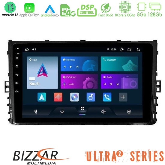 Bizzar Ultra Series VW MQB 2017-> 8core Android13 8+128GB Navigation Multimedia 9"