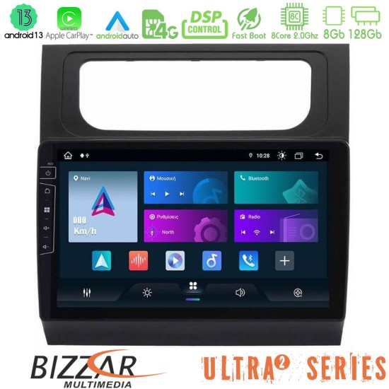 Bizzar Ultra Series VW Touran 2011-2015 8Core Android13 8+128GB Navigation Multimedia Tablet 10"