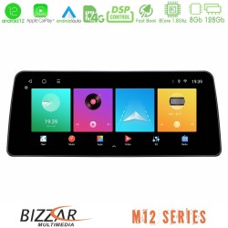 Bizzar Car Pad M12 Series VW Touran 2011-2015 8core Android 12 8+128GB Navigation Multimedia Tablet 12.3"