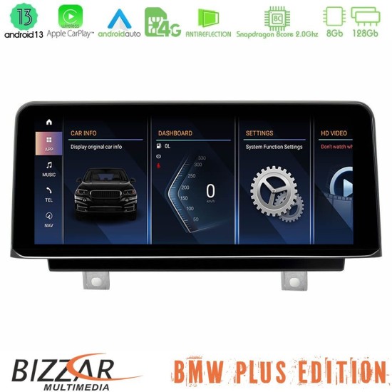 Bizzar Plus Edition BMW 3er/4er(F30/F32) Android13 (8+128GB) Navigation Multimedia 10.25″ HD Black Panel