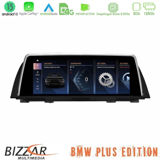 Bizzar Plus Edition BMW 5 Series F10 NBT Android13 8Core (8+128GB) Navigation Multimedia 10.25″ HD Anti-reflection (POP-Up Style)