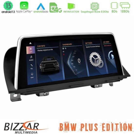 Bizzar Plus Edition BMW 5 Series F10 NBT Android13 8Core (8+128GB) Navigation Multimedia 10.25″ HD Anti-reflection (POP-Up Style)