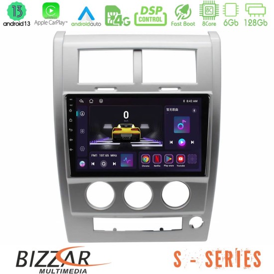 Bizzar S Series Jeep Cherokee (KK) 2008-2012 8Core Android13 6+128GB Navigation Multimedia Tablet 10"