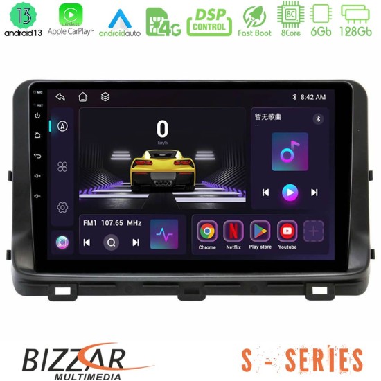 Bizzar S Series Kia Ceed 2018-2023 8Core Android13 6+128GB Navigation Multimedia Tablet 9"