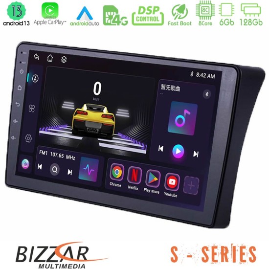 Bizzar S Series Nissan Navara D40 8Core Android13 6+128GB Navigation Multimedia Tablet 9"