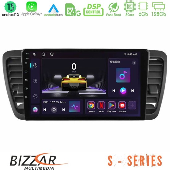 Bizzar S Series Subaru Legacy/Outback 2002-2008 8Core Android13 6+128GB Navigation Multimedia Tablet 9"