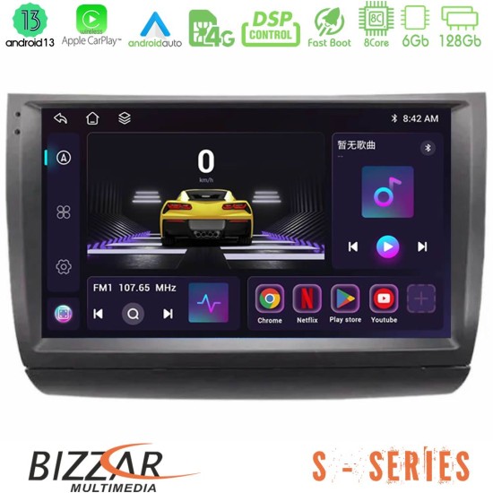 Bizzar S Series Toyota Prius 2004-2009 8Core Android13 6+128GB Navigation Multimedia Tablet 9"