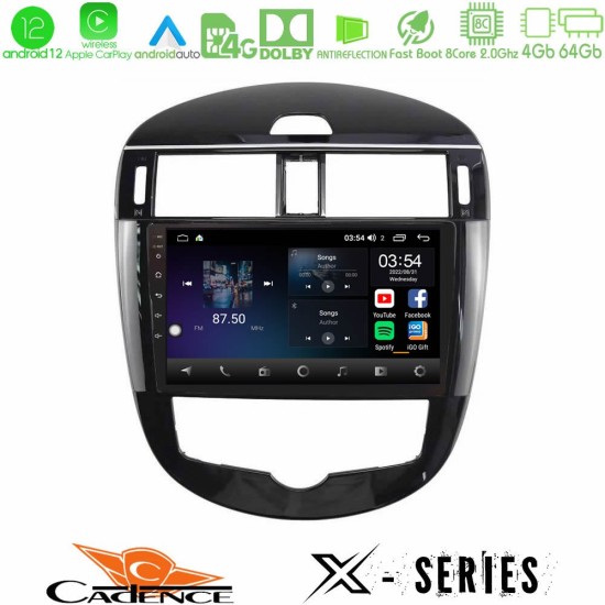 Cadence X Series Nissan Pulsar 2015-2018 8core Android12 4+64GB Navigation Multimedia Tablet 9"