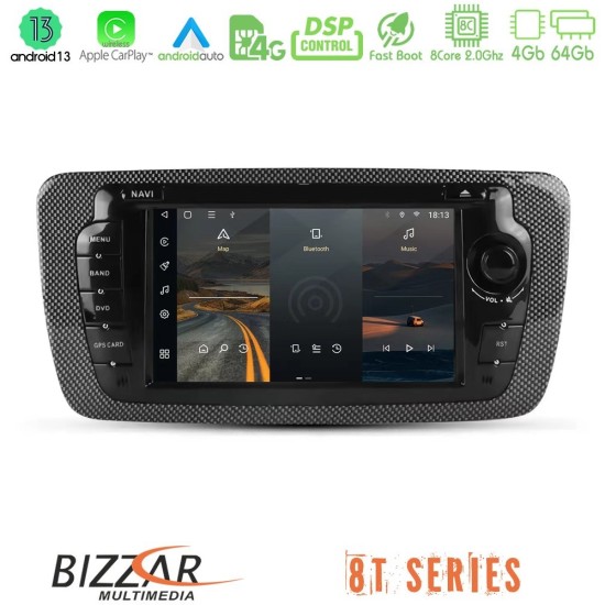 Bizzar OEM Seat Ibiza 2008-2012 8core Android13 4+64GB Navigation Multimedia Deckless 7" με Carplay/AndroidAuto