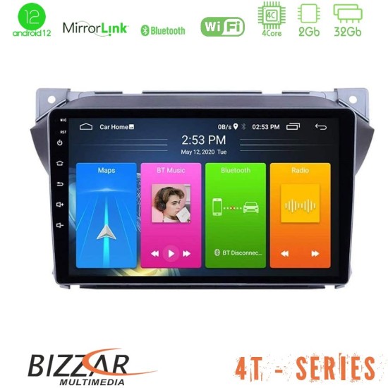 Bizzar 4T Series Suzuki Alto & Nissan Pixo 4Core Android13 2+32GB Navigation Multimedia Tablet 9"