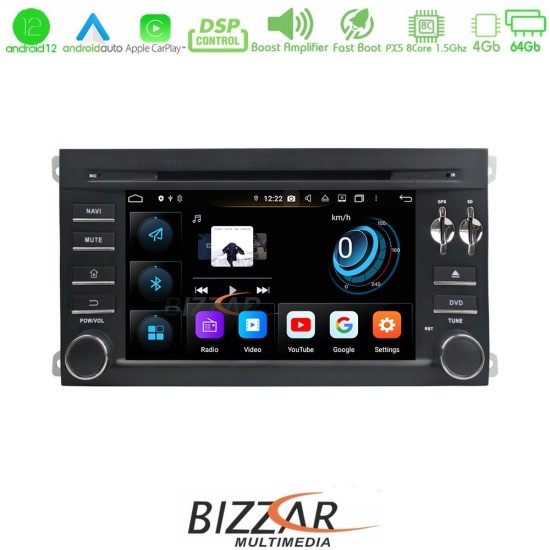 Bizzar Porsche Cayenne 2003-2010 Android 12 8core 4+64GB Navigation Multimedia (OEM STYLE 7")