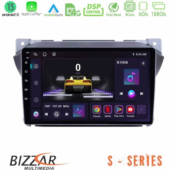 Bizzar S Series Suzuki Alto & Nissan Pixo 8core Android13 6+128GB Navigation Multimedia Tablet 9"