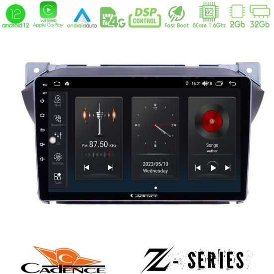 Cadence Z Series Suzuki Alto & Nissan Pixo 8core Android12 2+32GB Navigation Multimedia Tablet 9"