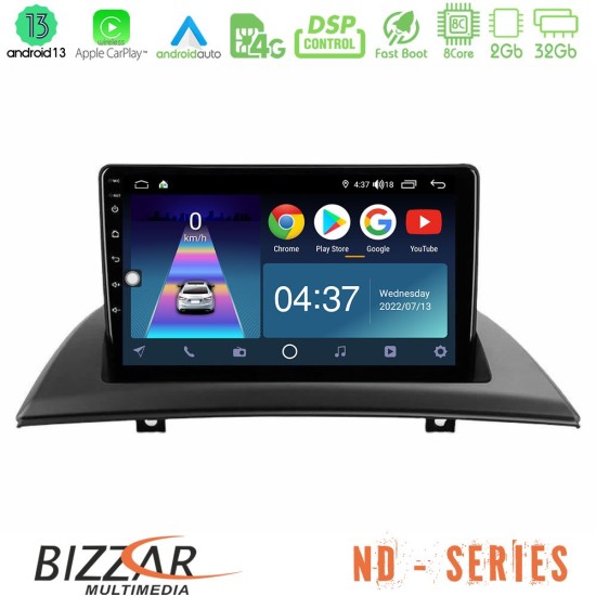 Bizzar ND Series 8Core Android13 2+32GB BMW E83 Navigation Multimedia Tablet 9"