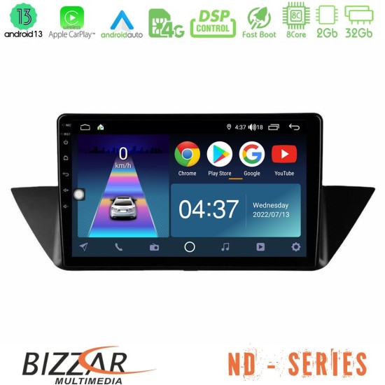 Bizzar ND Series 8Core Android13 2+32GB BMW Χ1 E84 Navigation Multimedia Tablet 10"